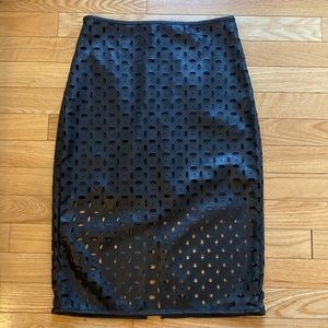 Banana Republic Faux leather skirt - Black, Petite XS